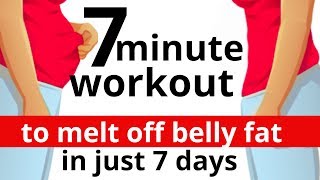 7 MINUTE HOME EXERCISE TO LOSE BELLY FAT |7 DAY CHALLENGE  GET RID OF BELLY FAT| LUCY WYNDHAM-READ