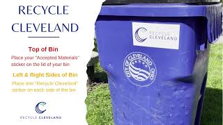 Recycle Cleveland - Sticker Your Bin!