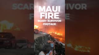 OMG this footage from the Maui Fire is crazy! Hope they all made it🙏 #shorts #help #maui #fire #808