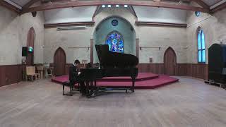 Tango Callejero by Mike Springer, and Etude in C Major by Stephen Heller performed by USMAS student