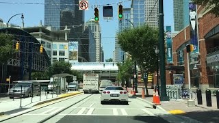 Driving Downtown - Charlotte - USA