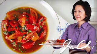 Korean Tomato Salad (Marinated Tomato Salad) / Tomato Geotjeori