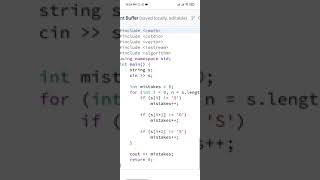 Mars Exploration in hackerrank using Cpp