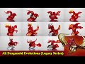 All Dragonoid Evolutions!!! (Legacy Series: Seasons 1-4)