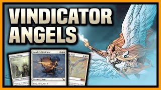 ☀️ ANGEL TRIBAL with NEW Aurelia's Vindicator 【 MODERN MTG Gameplay 】 Karlov Manor