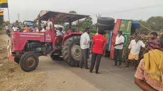 Mahindra 595 Di tractor accident | sugarcane trolley accident jcb machine pulling | come for village