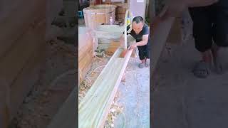 Skill Pekerja Kreatif Memahat Kayu Dengan Cepat #shorts