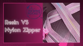 Resin VS Nylon Zipper Tape, Zipper by the Yard