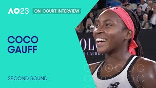 Coco Gauff On-Court Interview | Australian Open 2023 Second Round