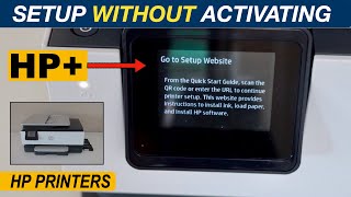 HP Printer Setup Without Activating HP+