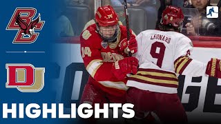 Boston College vs Denver | NCAA Hockey Frozen Four Final | Highlights - April 13