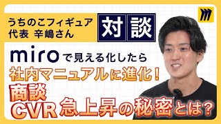 Miroで見える化したら社内マニュアルに進化！商談CVR急上昇！その秘密とは？【対談】うちのこフィギュア辛嶋さん