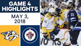 NHL Highlights | Predators vs. Jets, Game 4 - May 03, 2018