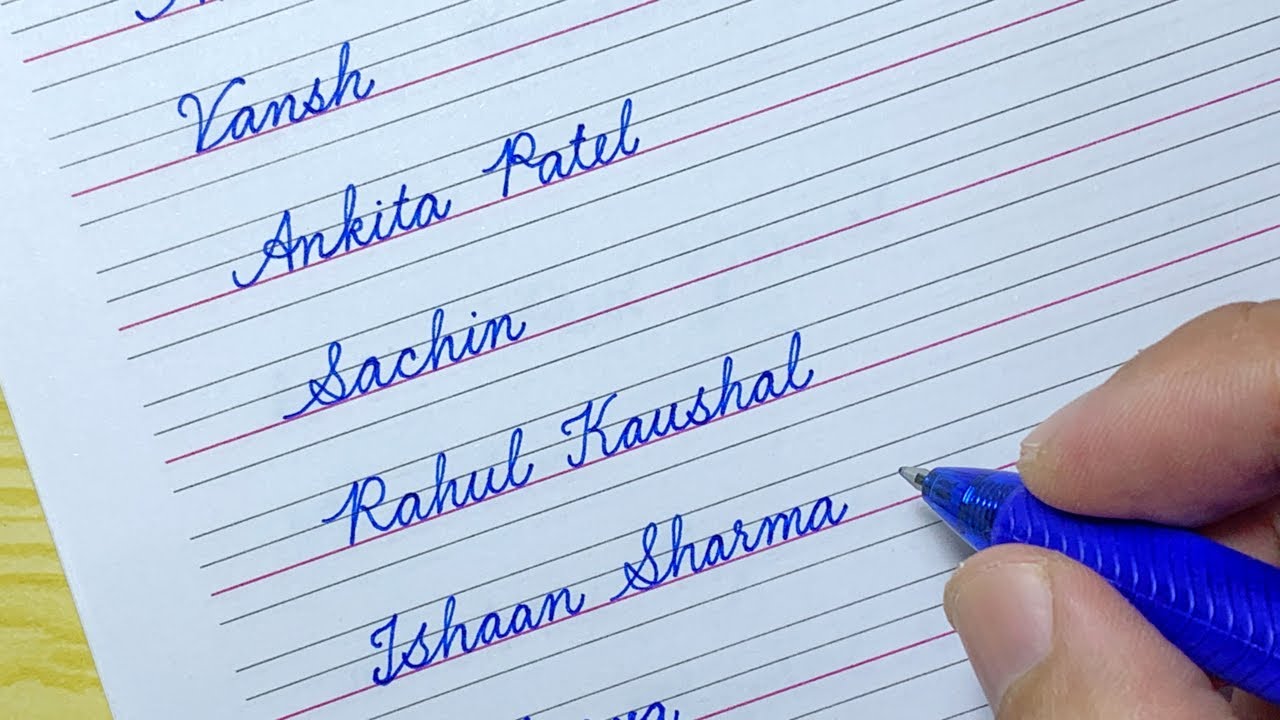How To Write Your Name In Cursive Writing Youtube How To Write Your Name In Cursive Writing Youtube