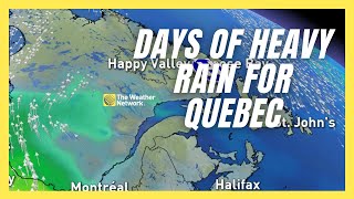 After A Two-week Dry Stretch, Rainy Weather Returns To Parts Of Quebec | #forecast