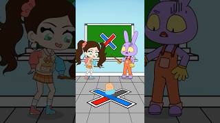 Color Match Puzzle Challenge with Alexia vs Jax #shorts #animation