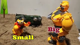 Transformers Robot Saves the Army Truck -  Educational Video for Kid to learn English Words