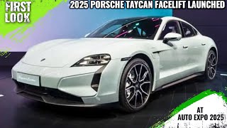 2025 Porsche Taycan Facelift Launched At Bharat Mobility Expo 2025 - Price From 1.89 Crore