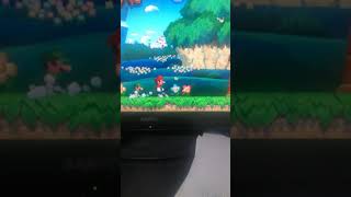 NSMBWUD (New Super Mario Bros. Wii U Deluxe) Mario and Luigi ending animation.