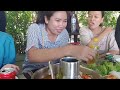 មាន់អាំង ត្រីអាំងអំបិល grilled chicken and salted crusted grilled fish seyma cooking