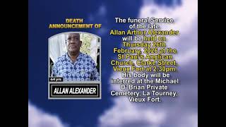 Allan Arthur Alexander ~ Short Obituary
