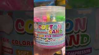 DIY COLORFUL SAND | Cotton  Choking Hazard #shorts