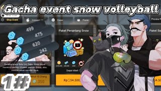 #1 Gacha event snow volleyball.The spike volleyball snow volleyball update V.5.8.423