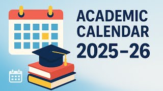 Academic Calendar 2025-26