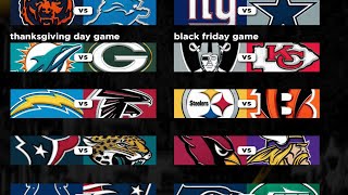 NFL WEEK 13 GAMES