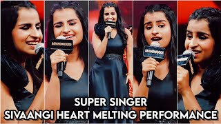😍Super Singer Sivaangi Song Dedicated For Anirudh😍||Chellama song 😘 Cute Performance|MSV#shorts#love