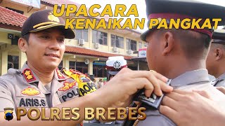 Kado Tahun Baru, 62 Anggota Polres Brebes Naik Pangkat | Polres Brebes