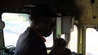 Zimbabwe - Cab Ride in a 1966 Built GE Diesel, July 2017