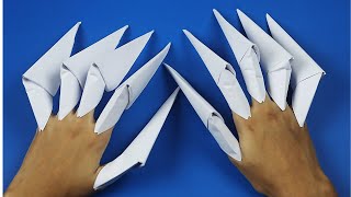Origami Paper Claws For Halloween | Halloween Costumes | How To Make Paper Claws | Halloween Crafts