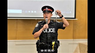 福清商会邀请华裔警长谈如何和警察打交道917