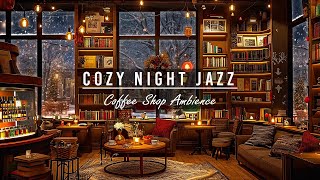 Stress Relief  with Smooth Jazz Instrumental Music in Cozy Coffee Shop Ambience ☕ Relax Jazz Music