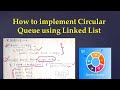 3.7 How to implement Circular Queue using Linked List #linkedlist