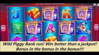 Piggy Bank bonus in the bonus in the bonus!  7 bonuses in 25 min! I got paid better than a jackpot!