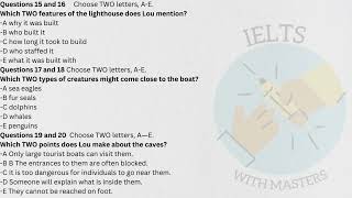 Buckworth Conservation Group Ielts Listening Test