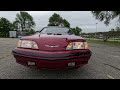 turbocharged 2.3 liter powered 1987 ford thunderbird turbo coupe test drive