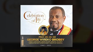 PROF. DR. DR. SIR GEORGE WIREKO BROBBY - BURIAL SERVICE