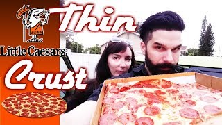 Little Caesar's Thin Crust Pepperoni Pizza Food Review Plus Nightmare Halloween