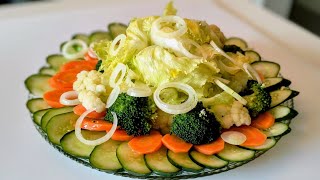 SALADA DE VEGETAIS - Receita Saudável!