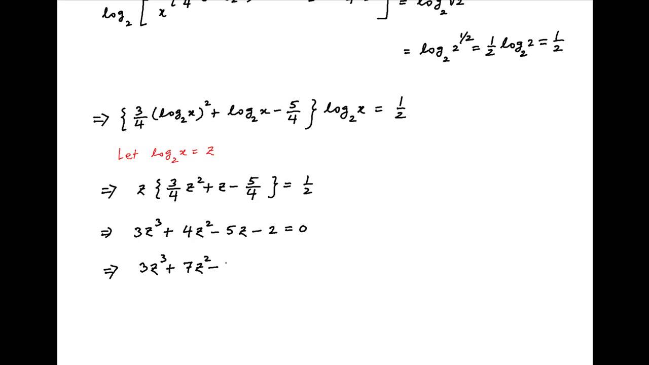 Solve The Following Equation For X. - YouTube