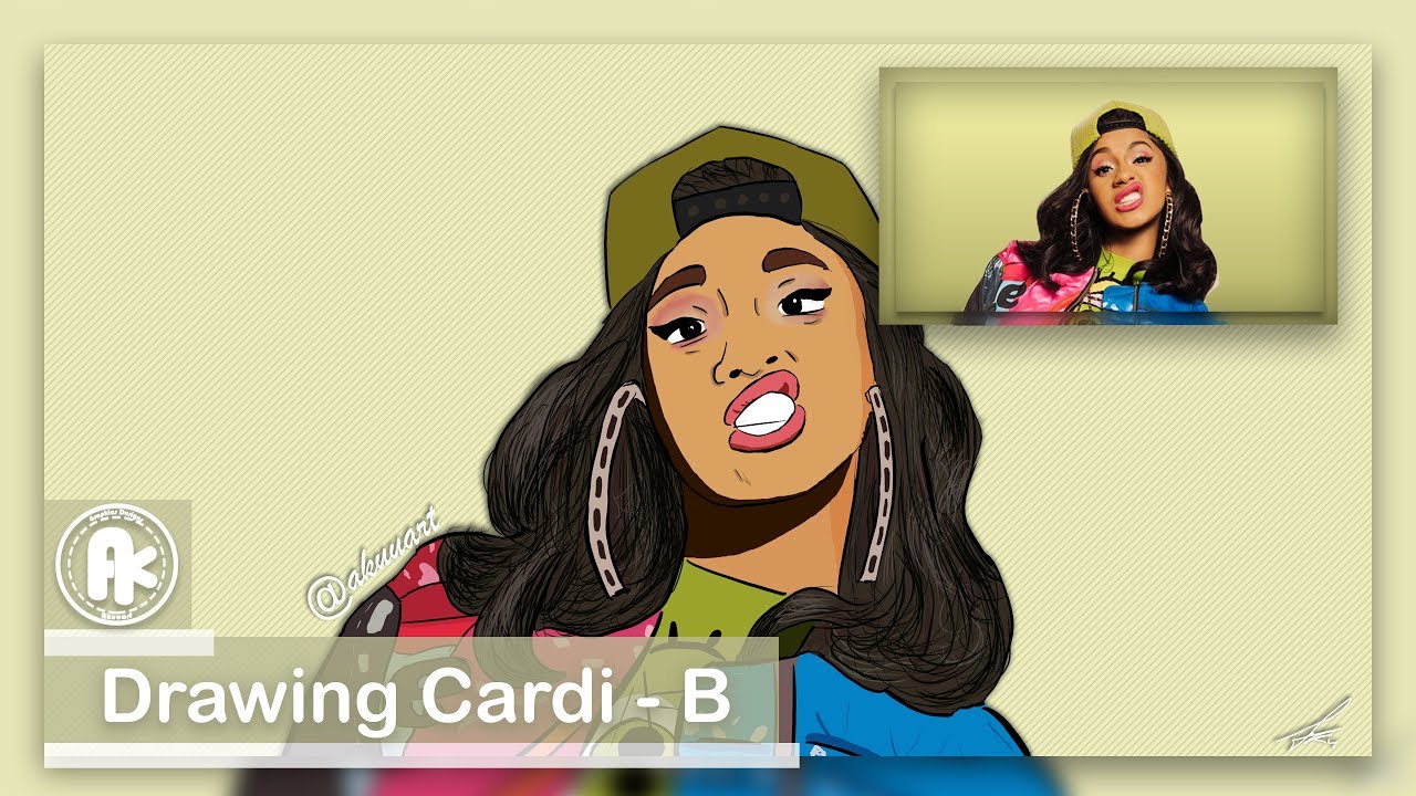 SPEED DRAW : CARDI-B - YouTube