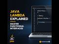 Master Java 8 Lambda Expressions & Functional Interfaces | Complete Step-by-Step Guide