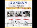 ZONESUN ZS-FAL180F7 Coconut Jelly Juice Filling Capping Production Line