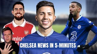 CHELSEA NEWS IN 5-MINUTES | ENZO SIGNS | JORGINHO DEPARTS | ZIYECH NIGHTMARE | FOUR TO BE SOLD!