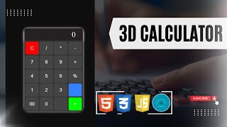 Calculator | 3D Calculator using HTML, CSS, JavaScript | Animated 3D Calculator | WhizMaster