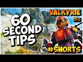 5 VALKYRIE TIPS FOR #APEXLEGENDS IN UNDER 60 SECONDS! | EP.2 | #Shorts