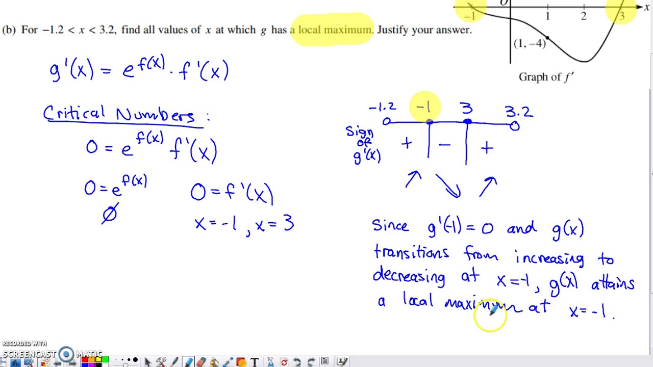 2009 Form B AP Calculus AB #5 - YouTube